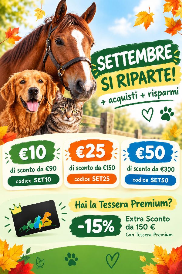 Settembre si riparte - sconti SET10 SET25 SET50